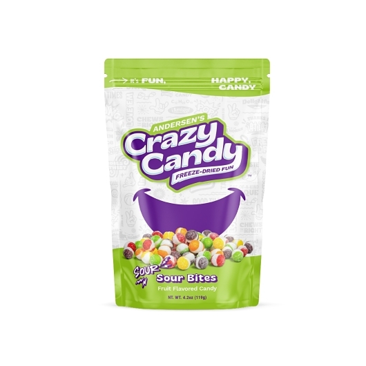 Crazy Candy Freeze-Dried Sour Bites, 4.2 Ounce, 12