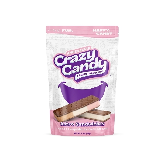 Crazy Candy Ice Cream Sandwich, 2.4 Ounce, 12