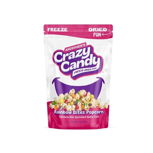 Crazy Candy Buttery Freeze Dried Rainbow Candy Popcorn, 3.5 Ounce, 12