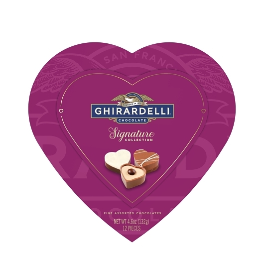 Ghirardelli Praline Heart Gift Box; 4.6 Ounce; 8 Per Case