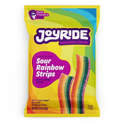 Joyride Sour Rainbow Strips; 3.5 Ounce; 10 Per Case