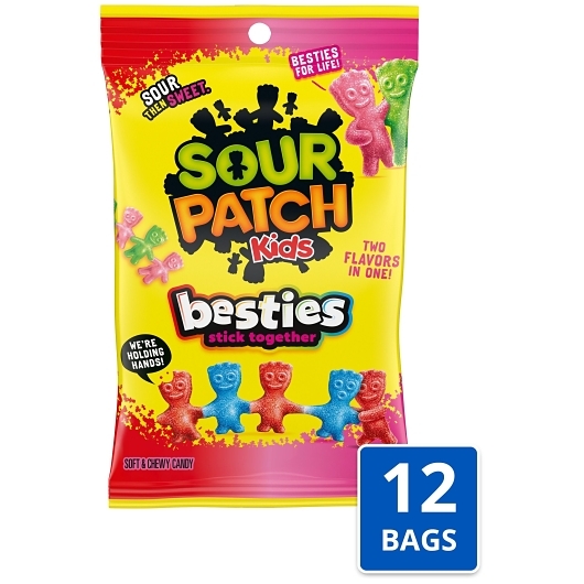 Sour Patch Kids Besties Assorted Soft Candy Bag, 7.17 Ounce, 12 Per Case